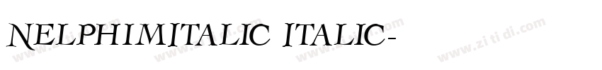 NelphimItalic Italic字体转换